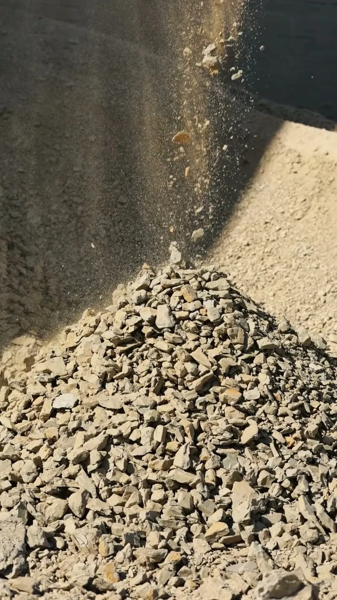 Clay, graded before it is touched